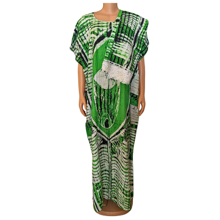 Robe + foulard Sokhna Mai Vert