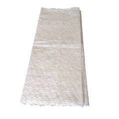Brodé Cottonade Blanc  4M