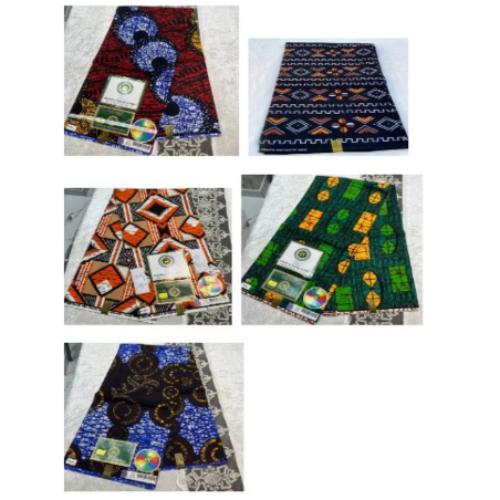 Lot de 5 Wax de 6 yards AMY YADE