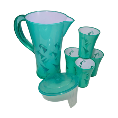 Carafe et 4 gobelet ciré 3 Carafe et 4 gobelet ciré 3