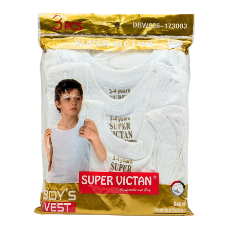 Paquet 3 Sous-vêtements Enfant garçon blanc 3-4 ans