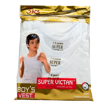 Paquet 3 Sous-vêtements Enfant garçon blanc 7-8 ans
