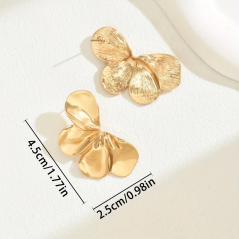 Boucles d'Oreilles Plaquées Or à Motifs Floraux Boucles d'Oreilles Plaquées Or à Motifs Floraux