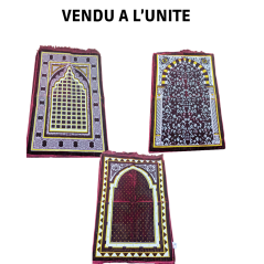 Tapis de Prière en Velours Al BADRI Rouge