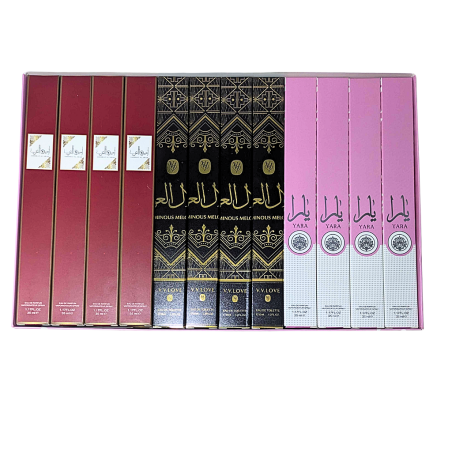 Paquet 24 eau de parfum mélange de Yarah / Luminous Melody /Ameeratr Al Arab