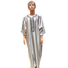 Jellaba unisexe Gris- Taille 136