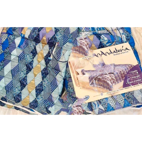 Couette coumba + 2 taies d'oreillers ANDALUCIA