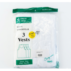 Paquet 3 Sous-vêtements Blanc Taille XXL