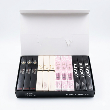 Paquets 24 parfums Pure black -Is rose- Yara rose -Lacoste