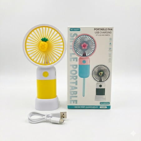 Ventilateur portable No.QQ2501 Jaune