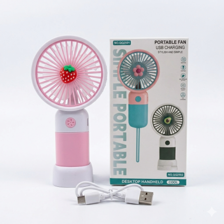 Ventilateur portable No.QQ2501 Rose