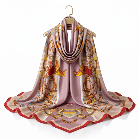 Foulard en soie 1m87 x 90 N°1