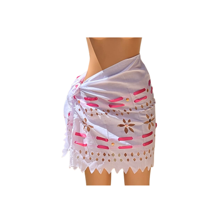 Pagne sensuel Blanc à strass love rose